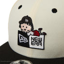 キッズ Youth 9FIFTY ちびまる子ちゃん ボックスロゴ まる子 クロームホワイト ブラックバイザー | NEW ERA ニューエラ公式オンラインストア