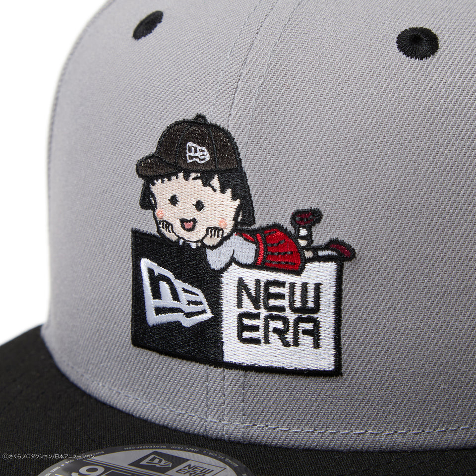9FIFTY ちびまる子ちゃん ボックスロゴ まる子 グレー ブラックバイザー | NEW ERA ニューエラ公式オンラインストア