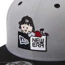 9FIFTY ちびまる子ちゃん ボックスロゴ まる子 グレー ブラックバイザー | NEW ERA ニューエラ公式オンラインストア