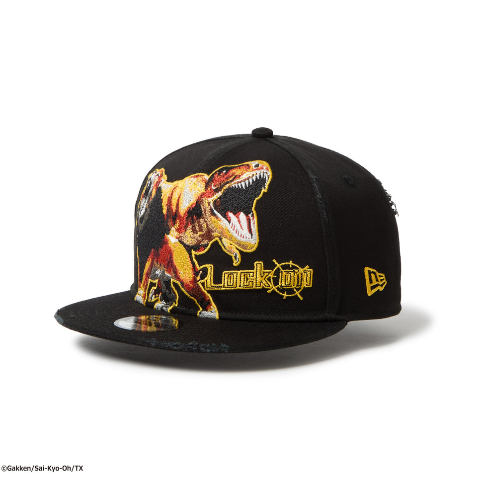 キッズ Youth 9FIFTY 最強王図鑑 LOCK ON ライオン ティラノサウルス ブラック