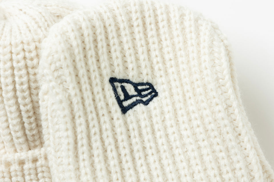 ニットトラッパー Y's FW25 アイボリー × ネイビー