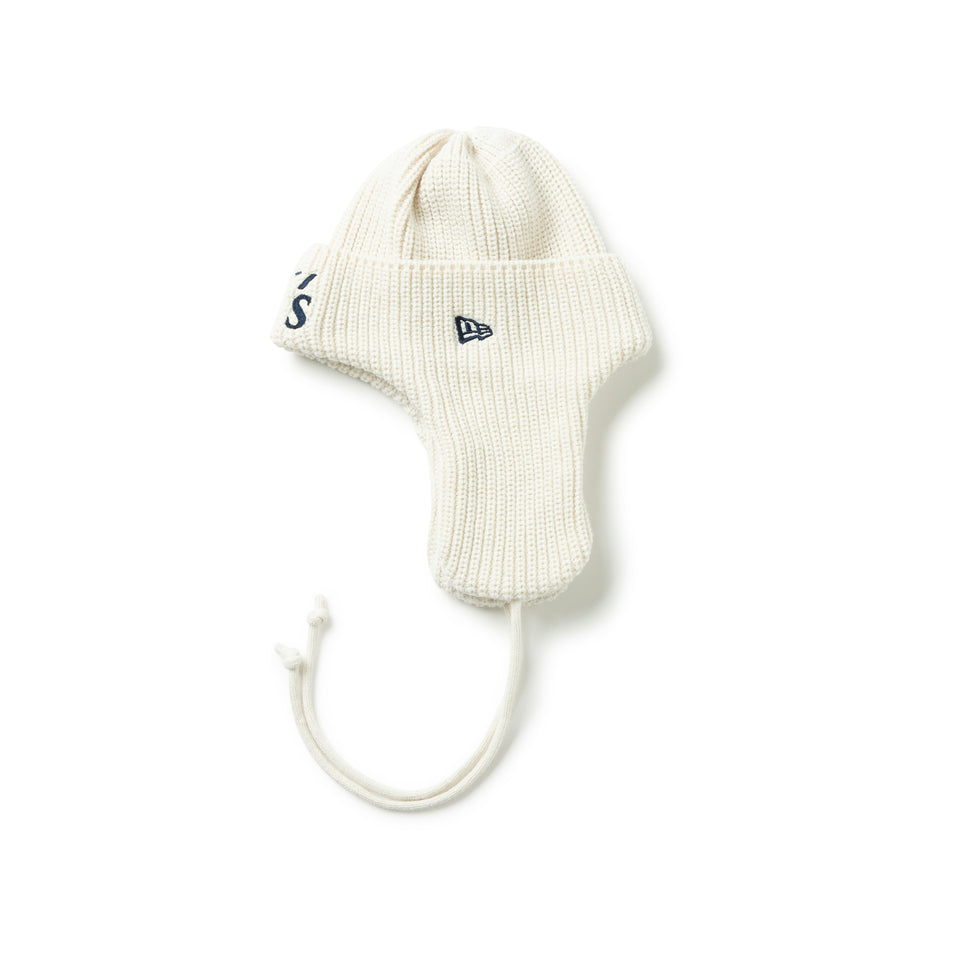 ニットトラッパー Y's FW25 アイボリー × ネイビー