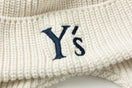 ニットトラッパー Y's FW25 アイボリー × ネイビー