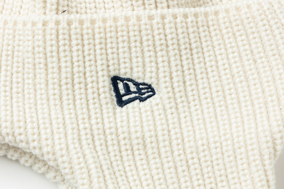 ニットトラッパー Y's FW25 アイボリー × ネイビー