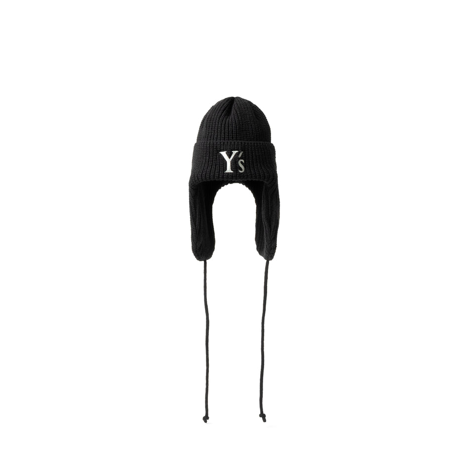 ニットトラッパー Y's FW25 ブラック × グレー