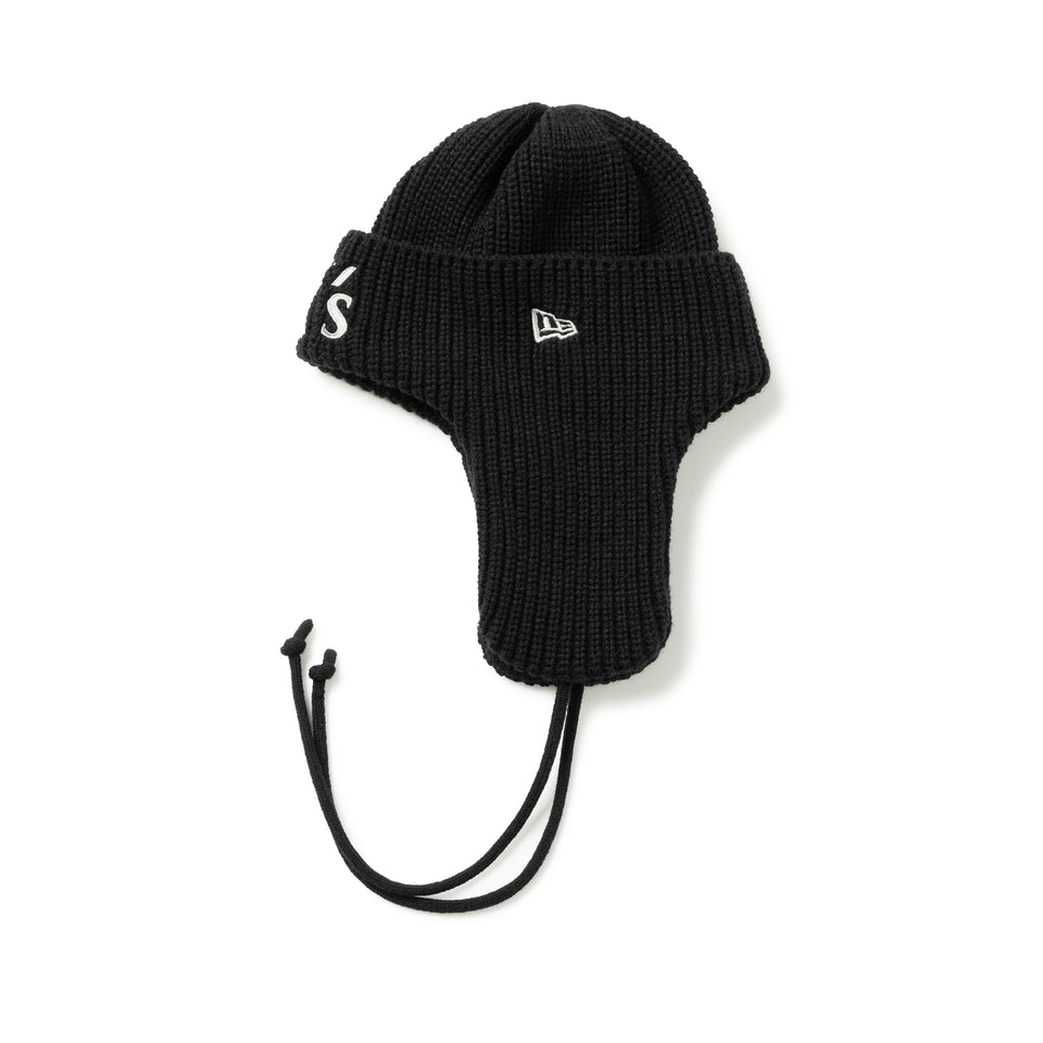 ニットトラッパー Y's FW25 ブラック × グレー