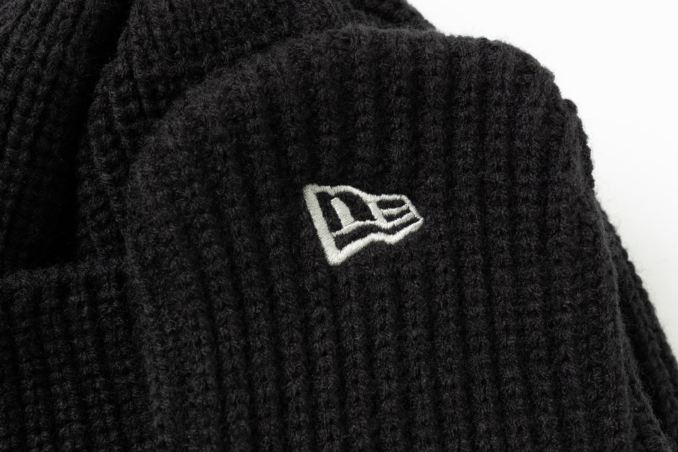 ニットトラッパー Y's FW25 ブラック × グレー