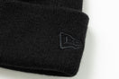ベーシック カフニット Y's FW25 レザーパッチ ブラック