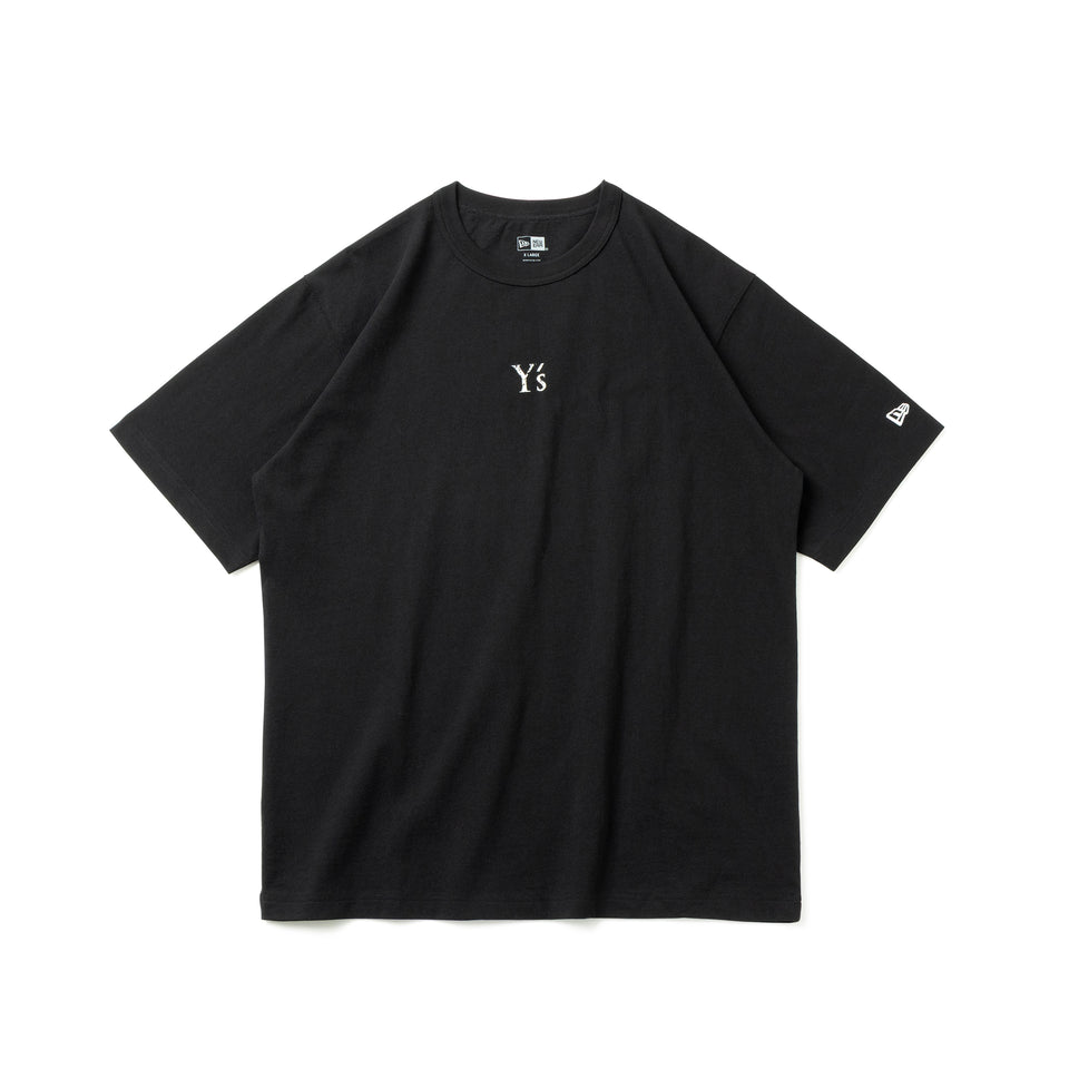 半袖 コットン Tシャツ Y's FW25 ブラック レギュラーフィット
