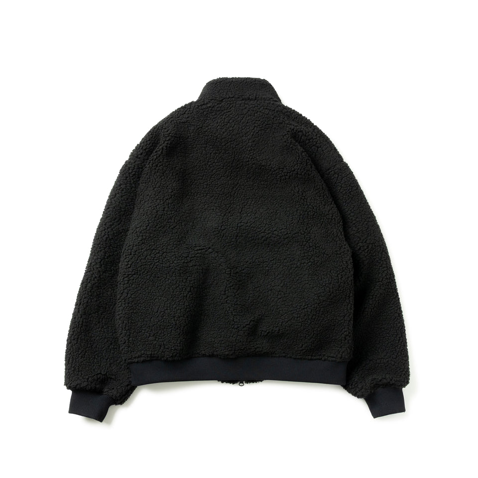 ボアブルゾン Y's FW25 レザーパッチ ブラック