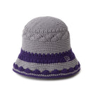 クロシェ ニットバケット Crochet Knit Border グラファイト/ダークパープル | NEW ERA ニューエラ公式オンラインストア