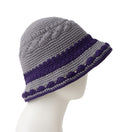 クロシェ ニットバケット Crochet Knit Border グラファイト/ダークパープル | NEW ERA ニューエラ公式オンラインストア