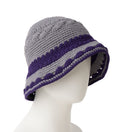 クロシェ ニットバケット Crochet Knit Border グラファイト/ダークパープル | NEW ERA ニューエラ公式オンラインストア