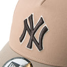 9FORTY A-Frame Mocha Mousse ニューヨーク・ヤンキース タイムレストープ/アッシュブラウン | NEW ERA ニューエラ公式オンラインストア
