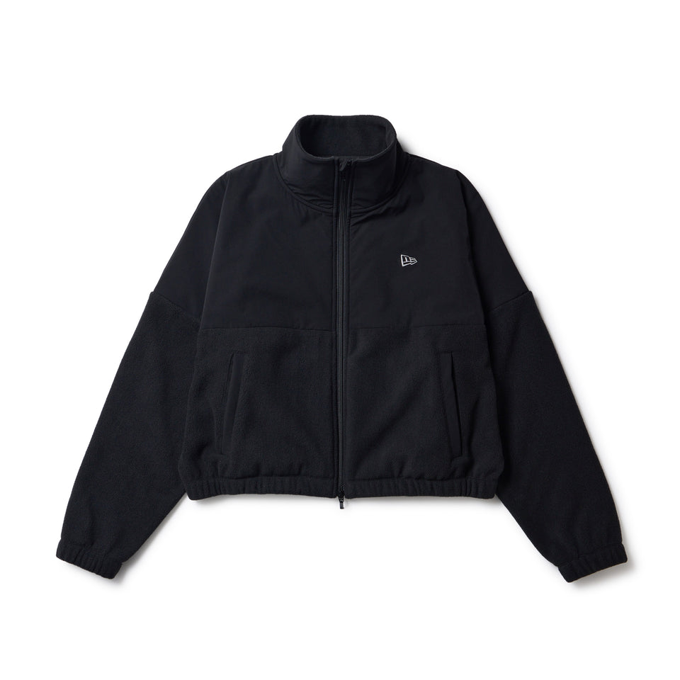 Women's ナイロン フリース フルジップ ジャケット ブラック｜パフォーマンスアパレル | NEW ERA ニューエラ公式オンラインストア