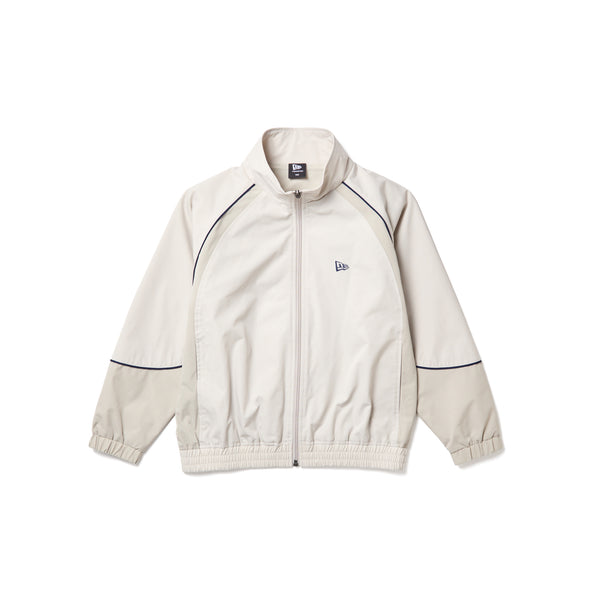 キッズ Youth オーバーサイズド パイピング ジャケット ボックスロゴ ストーン｜パフォーマンスアパレル | NEW ERA ニューエラ公式オンラインストア