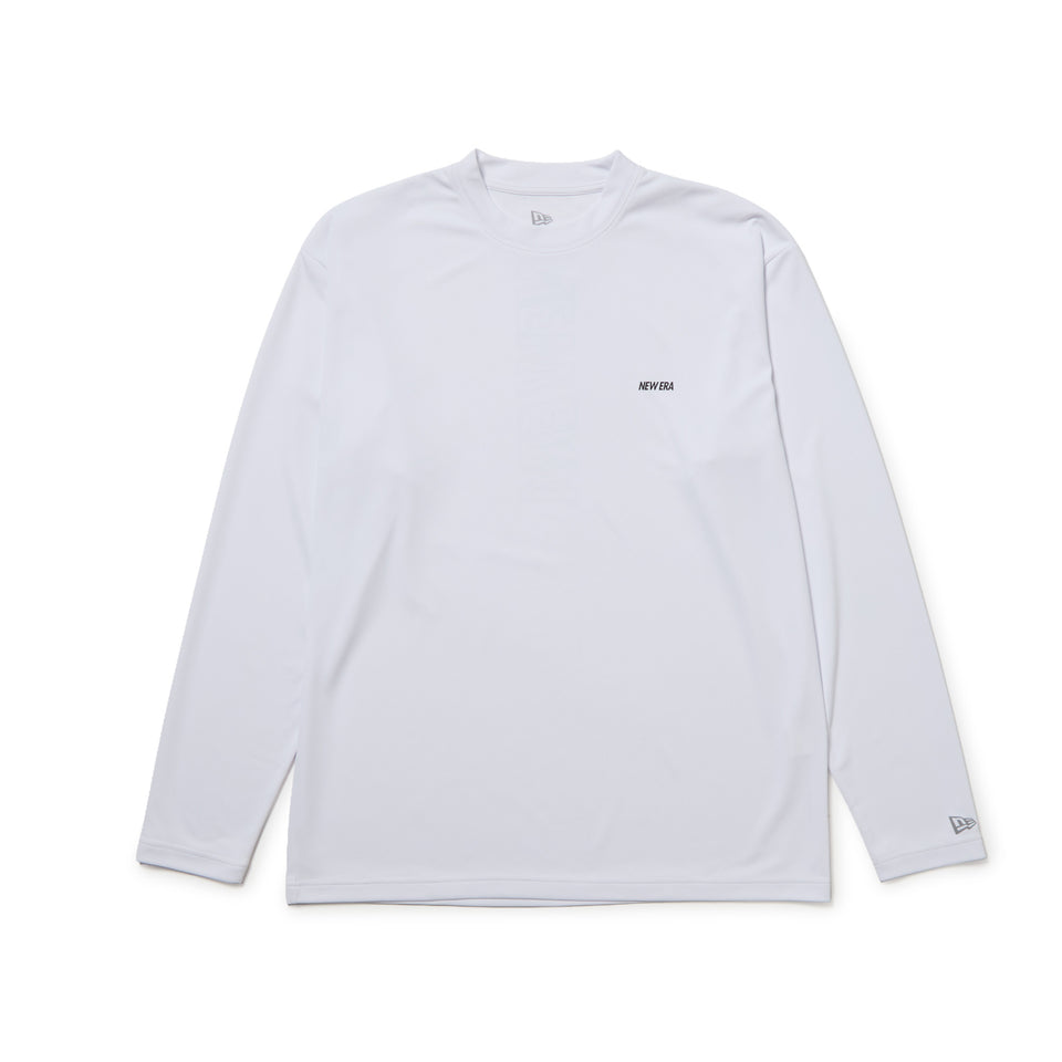 長袖 パフォーマンス Tシャツ VERTICAL LOGO ホワイト｜パフォーマンスアパレル | NEW ERA ニューエラ公式オンラインストア