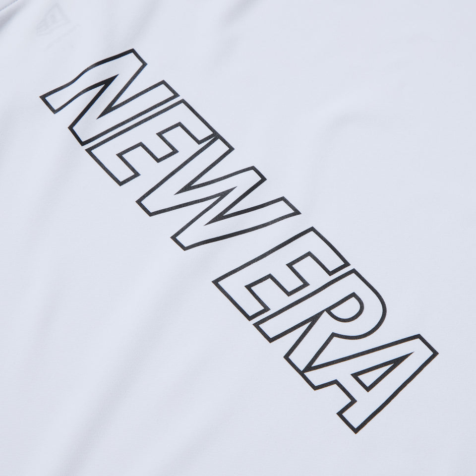 長袖 パフォーマンス Tシャツ VERTICAL LOGO ホワイト｜パフォーマンスアパレル | NEW ERA ニューエラ公式オンラインストア