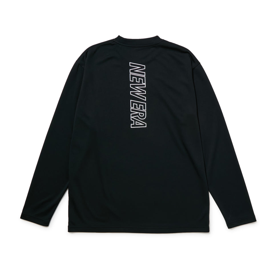 長袖 パフォーマンス Tシャツ VERTICAL LOGO ブラック｜パフォーマンスアパレル | NEW ERA ニューエラ公式オンラインストア
