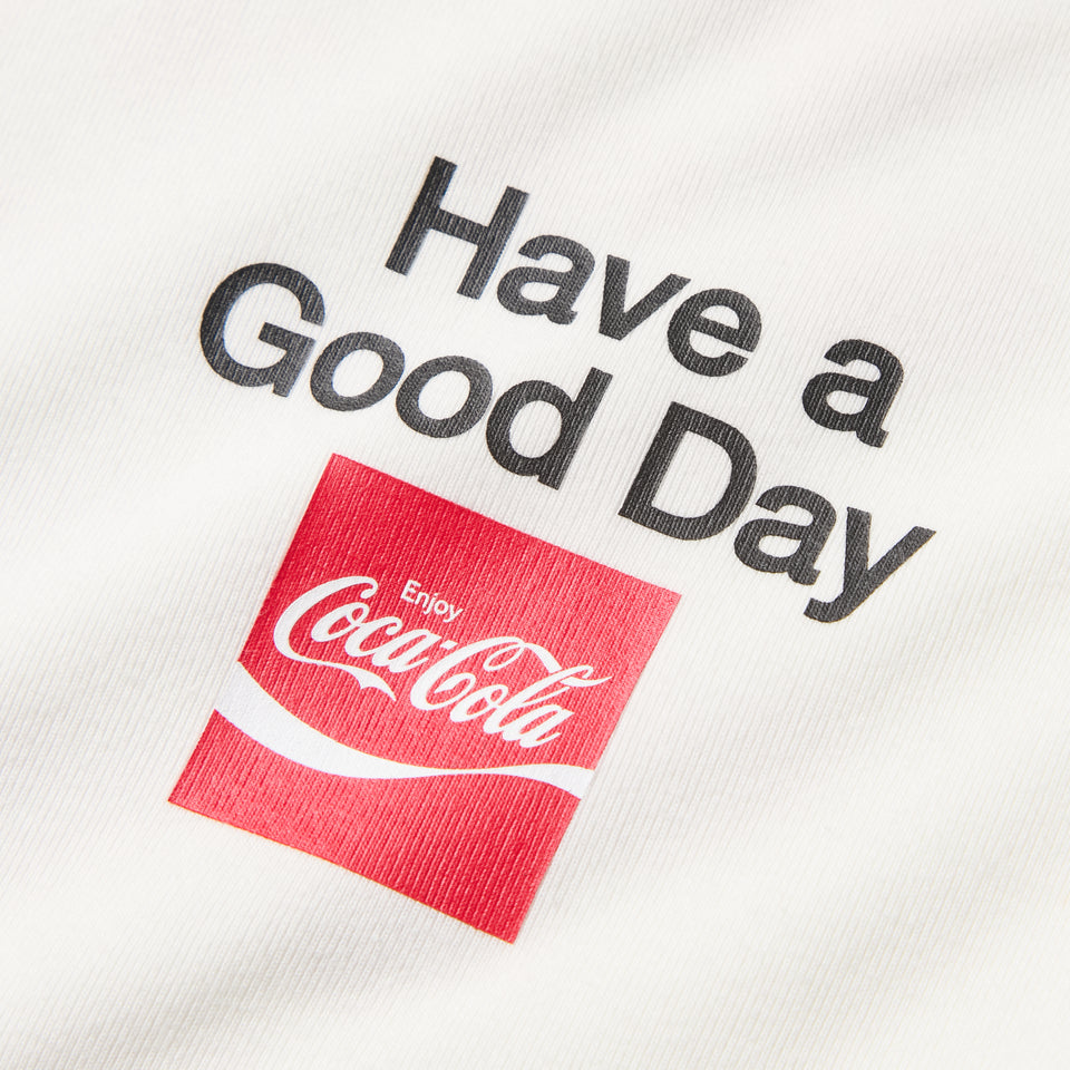 Women's 長袖 クロップド Tシャツ Coca-Cola designed by Kosuke Kawamura MH オフホワイト | NEW ERA ニューエラ公式オンラインストア