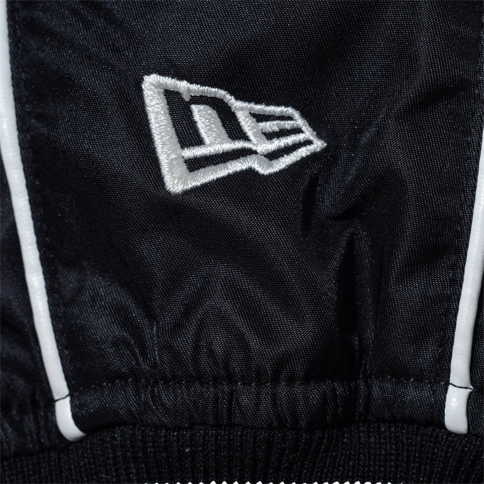 パイピング ヴァーシティジャケット BLACK LABEL SS24 ブラック