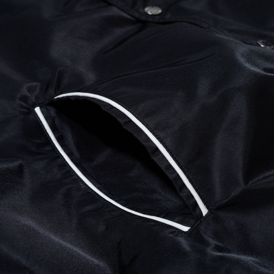 パイピング ヴァーシティジャケット BLACK LABEL SS24 ブラック