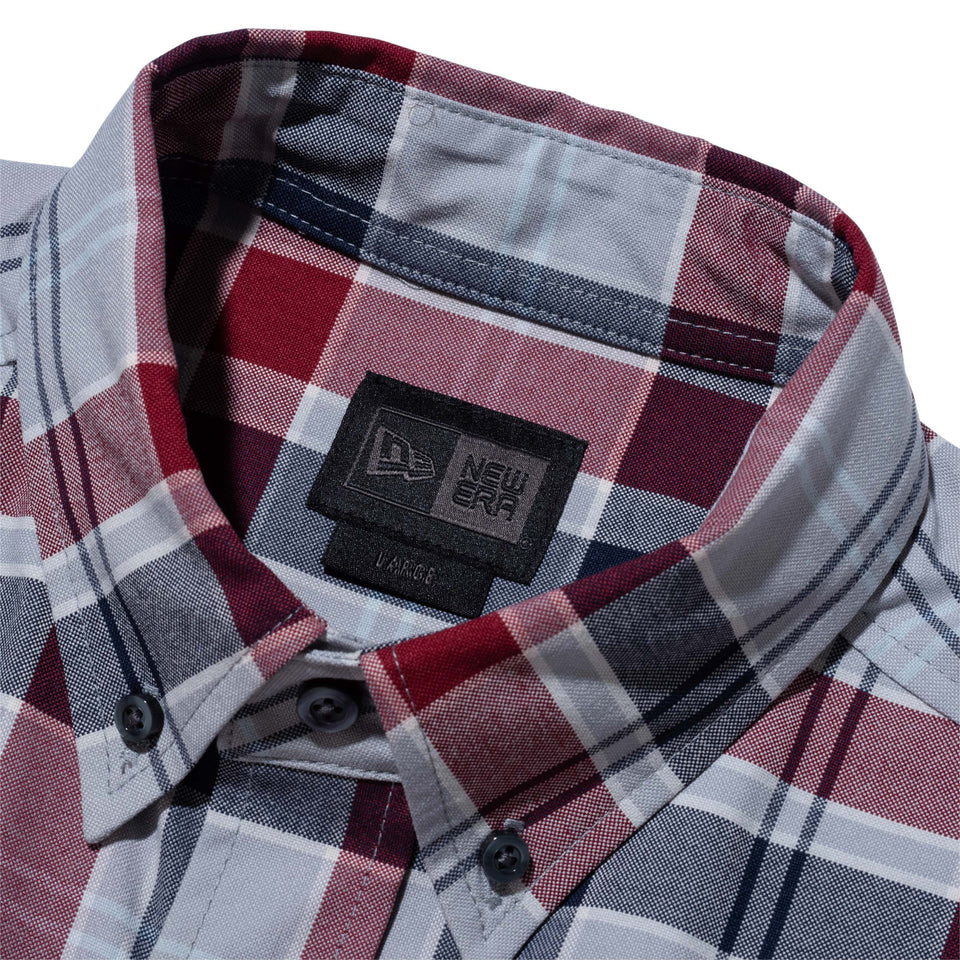 長袖 オックスフォード ボタンダウンシャツ BLACK LABEL SS24 タータンチェック グレー