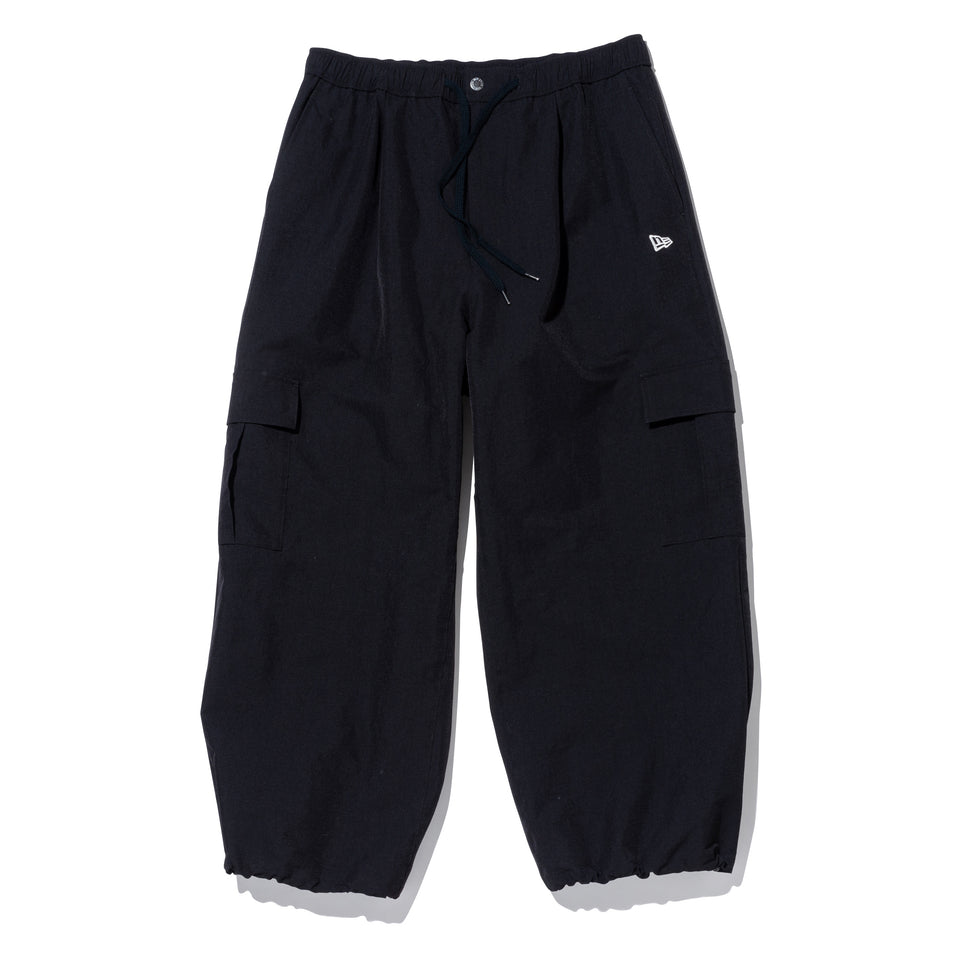 オーバーサイズド ナイロンカーゴパンツ BLACK LABEL SS24 ブラック