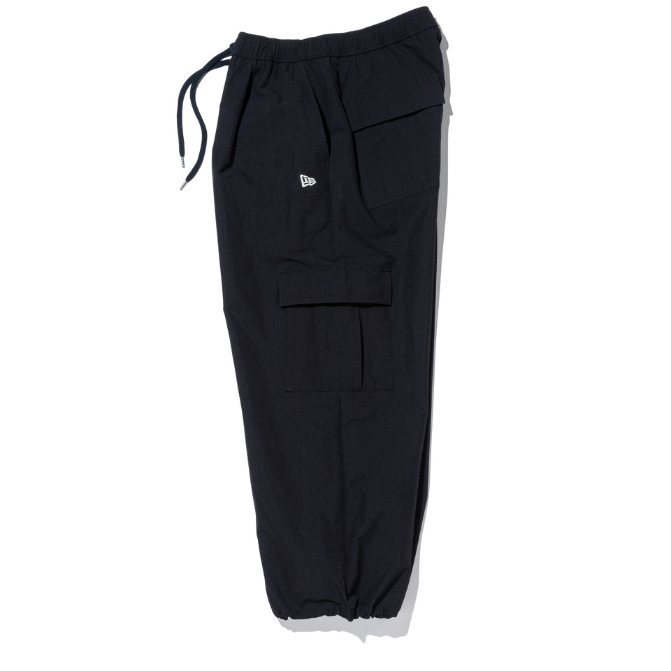 オーバーサイズド ナイロンカーゴパンツ BLACK LABEL SS24 ブラック