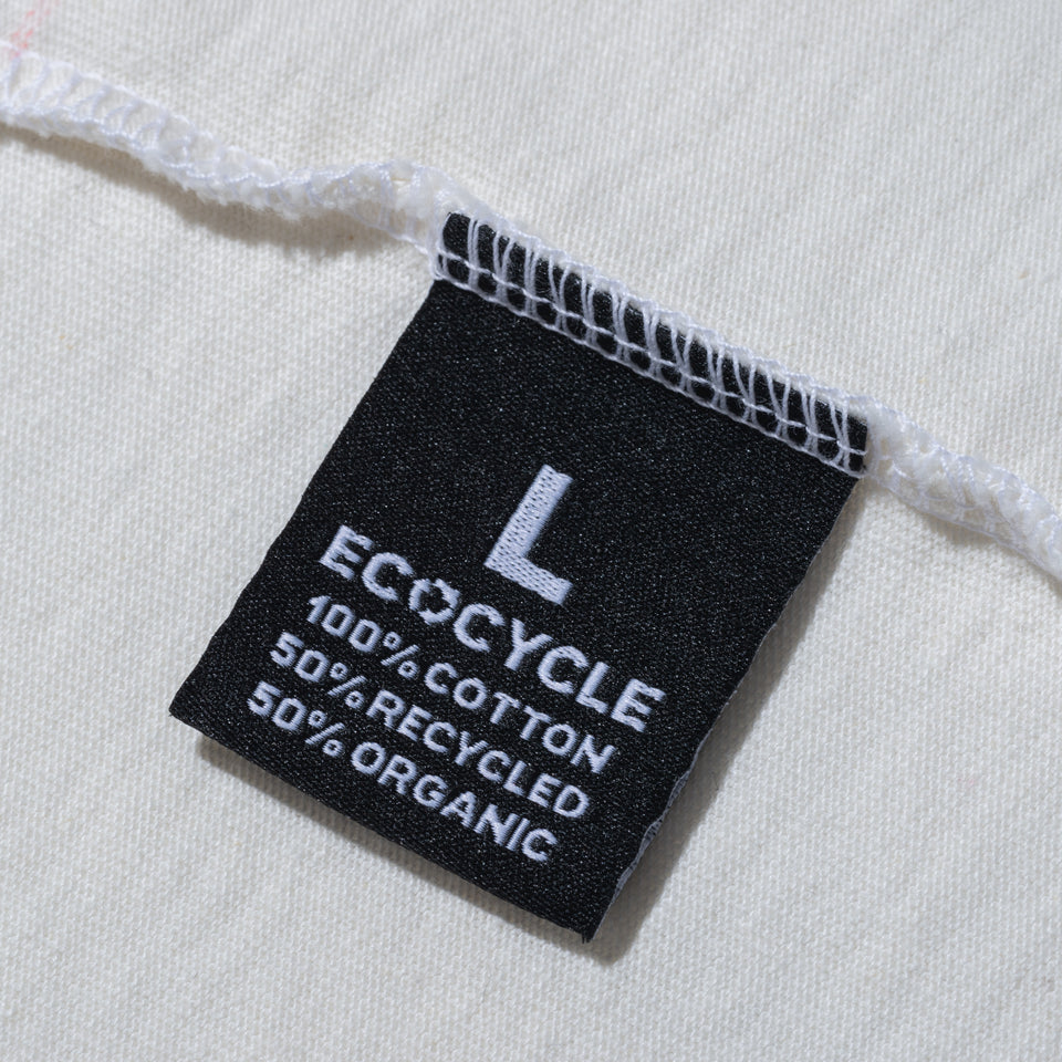 半袖 エコサイクル コットン Tシャツ BLACK LABEL SS23 NEW ERA オフホワイト