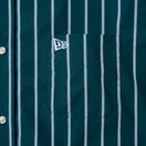 半袖 ブロード シャツ BLACK LABEL SS23 ストライプ ダークグリーン