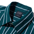 半袖 ブロード シャツ BLACK LABEL SS23 ストライプ ダークグリーン