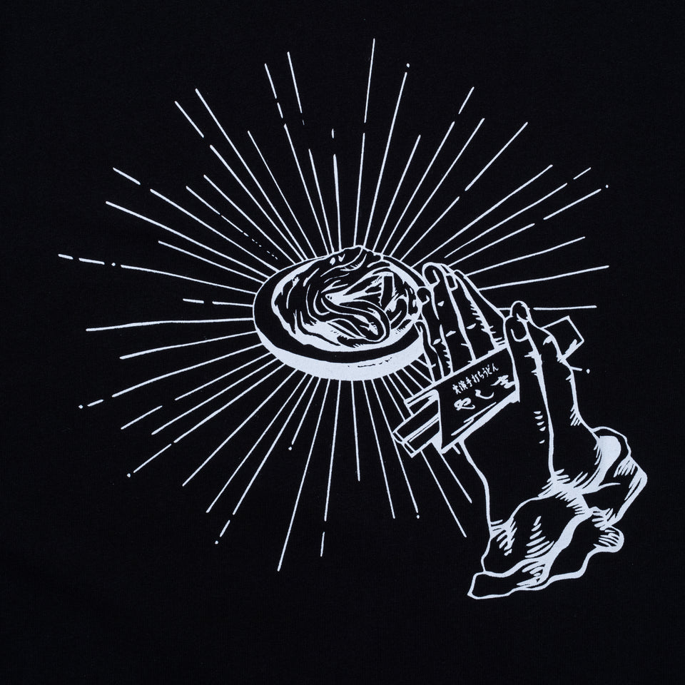 半袖 コットン Tシャツ 麺㐂やしま ブラック レギュラーフィット