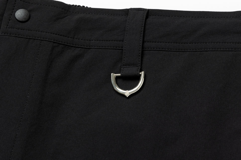 ストレッチナイロン ショートパンツ Turf & Surf mastermind JAPAN マスターマインド・ジャパン SS25 Skull Logo ブラック | ゴルフ