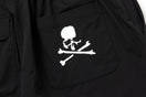 ストレッチナイロン ショートパンツ Turf & Surf mastermind JAPAN マスターマインド・ジャパン SS25 Skull Logo ブラック | ゴルフ