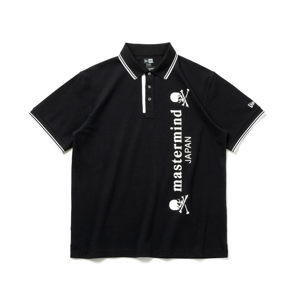 半袖 鹿の子 ポロシャツ mastermind JAPAN マスターマインド・ジャパン SS25 Skull Logo ブラック | ゴルフ