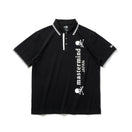 半袖 鹿の子 ポロシャツ mastermind JAPAN マスターマインド・ジャパン SS25 Skull Logo ブラック | ゴルフ