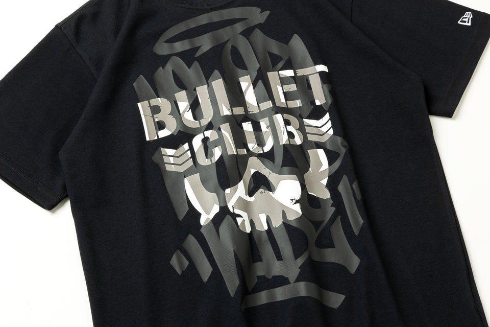 半袖 パフォーマンス Tシャツ 新日本プロレスリング BULLET CLUB ブラック レギュラーフィット