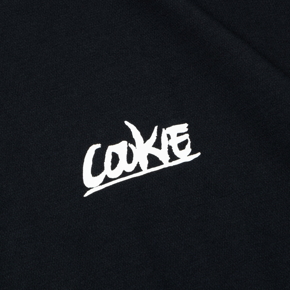 半袖 オーバーサイズド パフォーマンス Tシャツ COOKIE ボールフィンガー NEロゴ ブラック