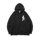 裏毛 オーバーサイズド プルオーバーフーディー Yohji Yamamoto FW23 シグネチャーロゴ Yモチーフ ブラック