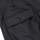 サイドテープパンツ Yohji Yamamoto FW23 シグネチャーロゴ ブラック