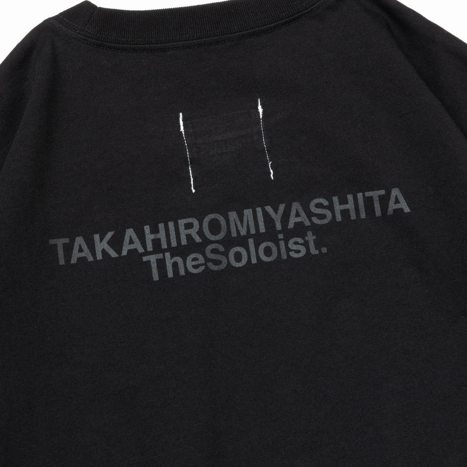 長袖 コットン Tシャツ TAKAHIROMIYASHITATheSoloist. SS24 ブラック レギュラーフィット