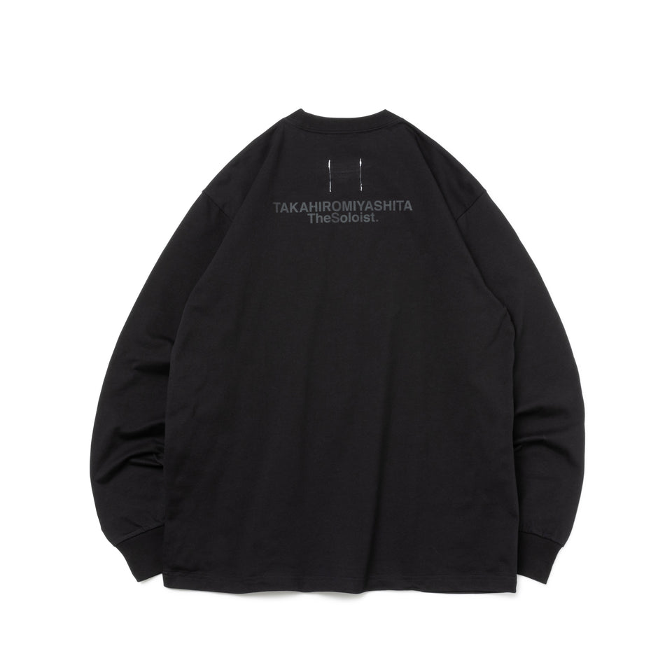 長袖 コットン Tシャツ TAKAHIROMIYASHITATheSoloist. SS24 ブラック レギュラーフィット