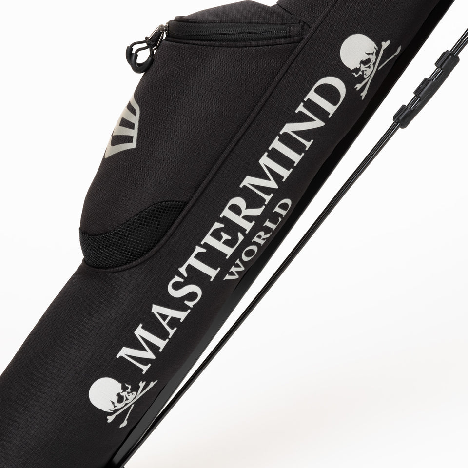 【ゴルフ】 キャディーバッグ スタンド式 MASTERMIND WORLD ブラック [ベーシックポーチ付き]