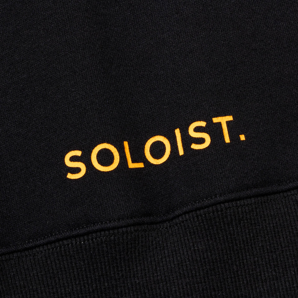 裏毛 スウェット プルオーバーフーディー TAKAHIROMIYASHITATheSoloist. x Yomiuri Giants ブラック × オレンジ