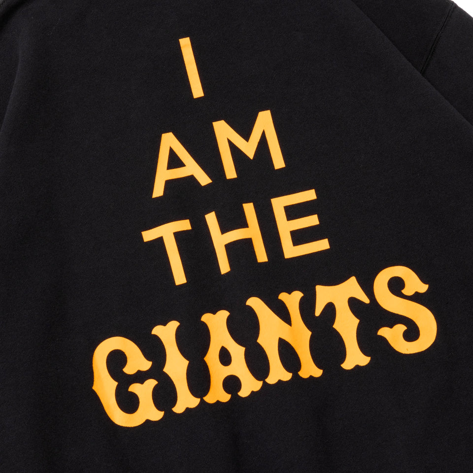 裏毛 スウェット プルオーバーフーディー TAKAHIROMIYASHITATheSoloist. x Yomiuri Giants ブラック × オレンジ