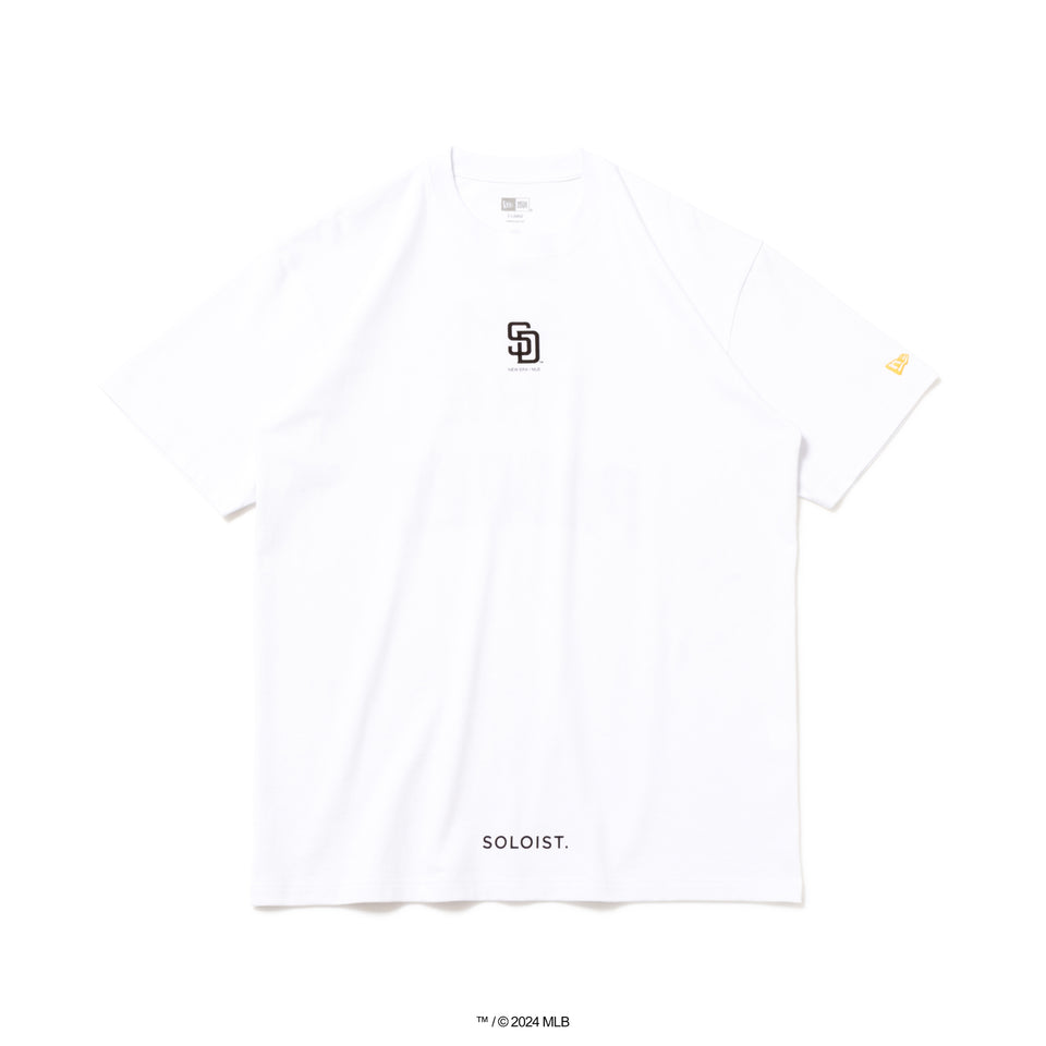 半袖 コットン Tシャツ MLB x TAKAHIROMIYASHITATheSoloist. サンディエゴ・パドレス ホワイト レギュラーフィット
