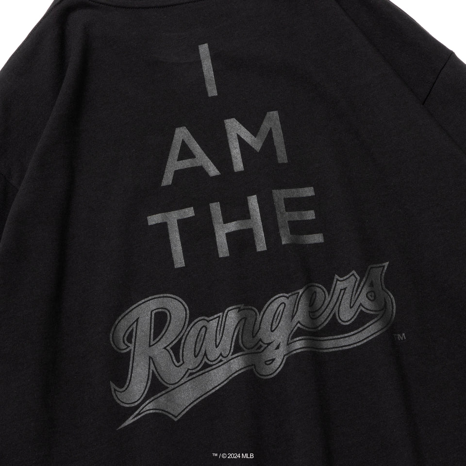 長袖 コットン Tシャツ MLB x TAKAHIROMIYASHITATheSoloist. テキサス・レンジャーズ ブラック レギュラーフィット