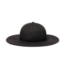 フィッテド ロングブリムハット Y's FW24 ブラック × ブラック