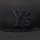 フィッテド ロングブリムハット Y's FW24 ブラック × ブラック